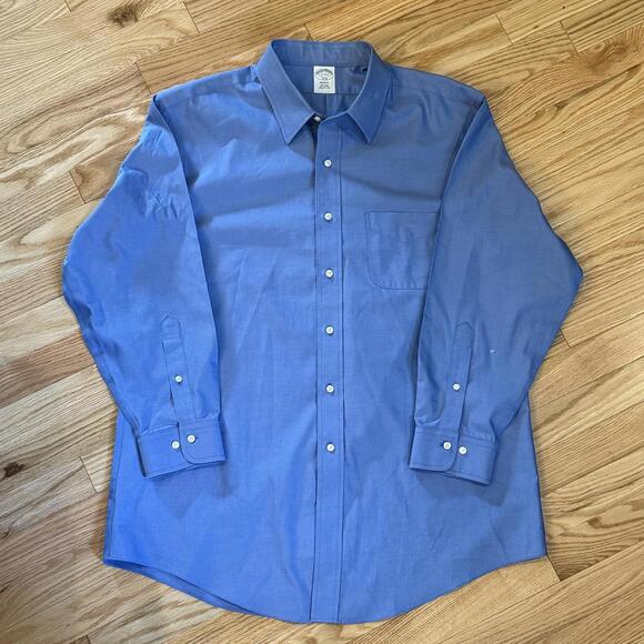 Brooks Brothers Other - Brooks Brothers Regent 1818 dress shirt, blue cotton, 17-2/3 —‎ flaws